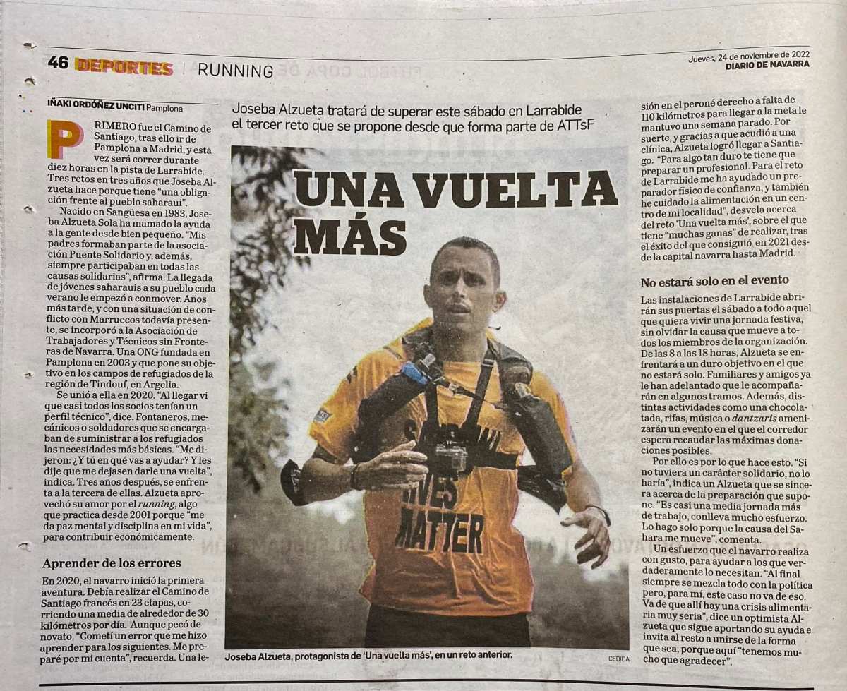 Una vuelta más, el sábado en&nbsp;Larrabide